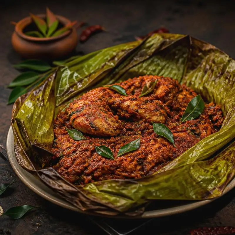 Chicken Pollichathu